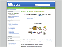 Tablet Screenshot of elbatec.de